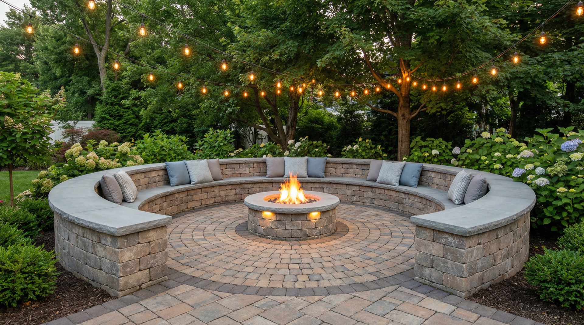 Curved Seating Wall